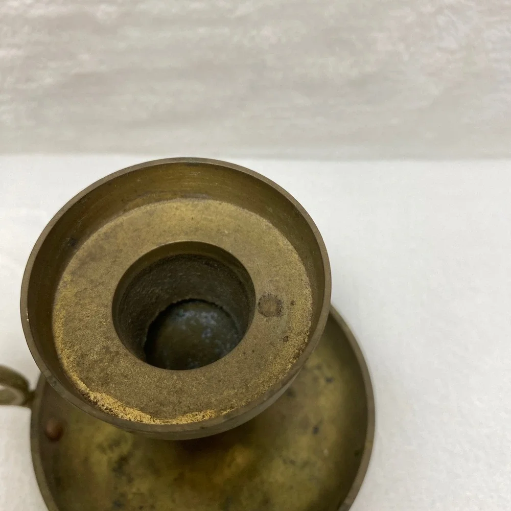 Vintage Brass Candlestick Holder Ornate‎ Small Taper Candle Holder Dinner Table